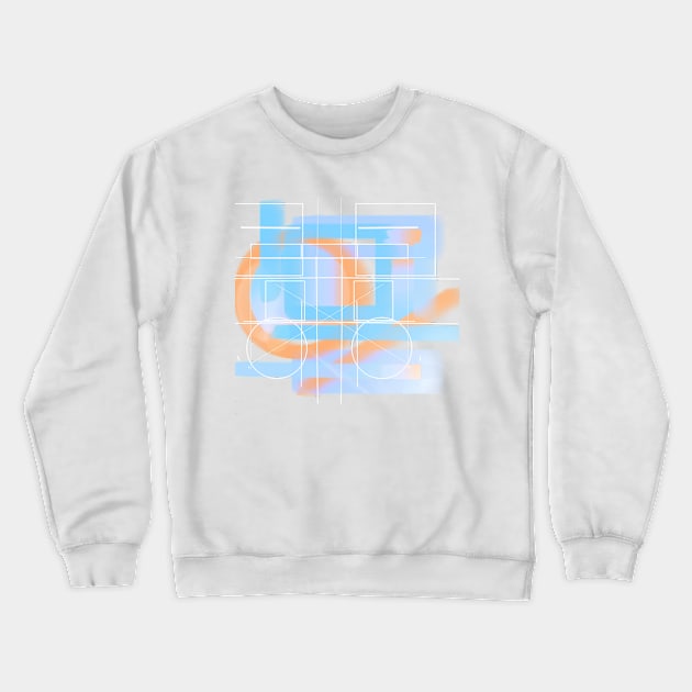 Blue abstract paint modern Crewneck Sweatshirt by carolsalazar